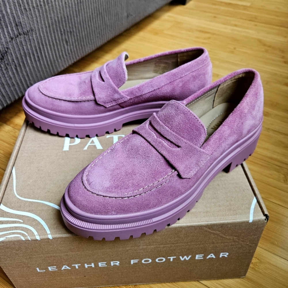 New Zoe Chunky Loafers - Foxglove - Portland Leather Goods